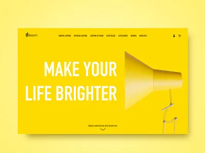 Online shop of lamps. Web design art artwork design graphic graphicdesign graphicdesigner lamp photoshop shop ui uidesign ux web webdesign website design yellow