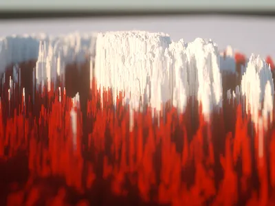 Blood and snow 3d design