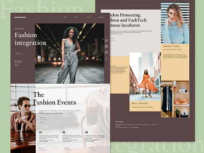 Fashion Blog blog branding fashion fashion blog landing page design