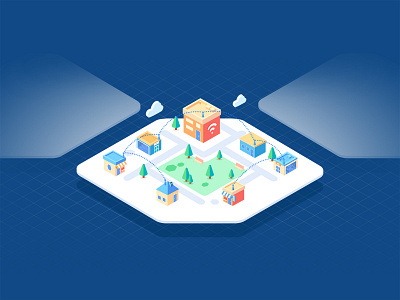 Blockchain internet isometric illustration design illustraion illustration isometric responsive ui ux web webdesign website design