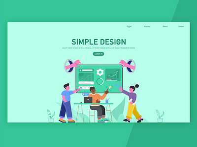 Official website animation branding design illustrations wallpaper ui website