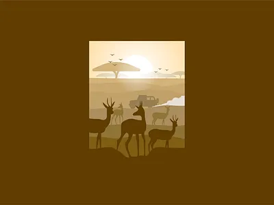 Holiday Theme Illustrations - Wildlife adobe art brand flat illustration illustrator minimal travel vector wacom