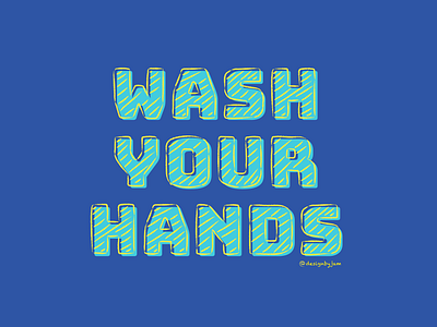 Wash Your Hands art corona coronavirus design hand drawn hand washing ill illness illustration illustrator minimal pandemic prevention sick sickness soap typography vector virus wash your hands