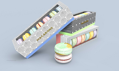 Macaron Concept in Three Dimensions 3d 3d artist 3d modeling adobe adobe dimension adobe photoshop branding branding concept concept design concept designs design food illustration macaron