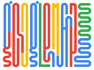 Google Maps design faelpt google google maps illustration instagram lettering letters type typedesign typography
