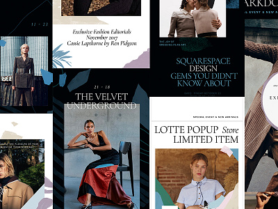Violin 2.0 Social Media Kit article blog event fashion instagram lifestyle model news newspaper poster save the date social media star stories story template