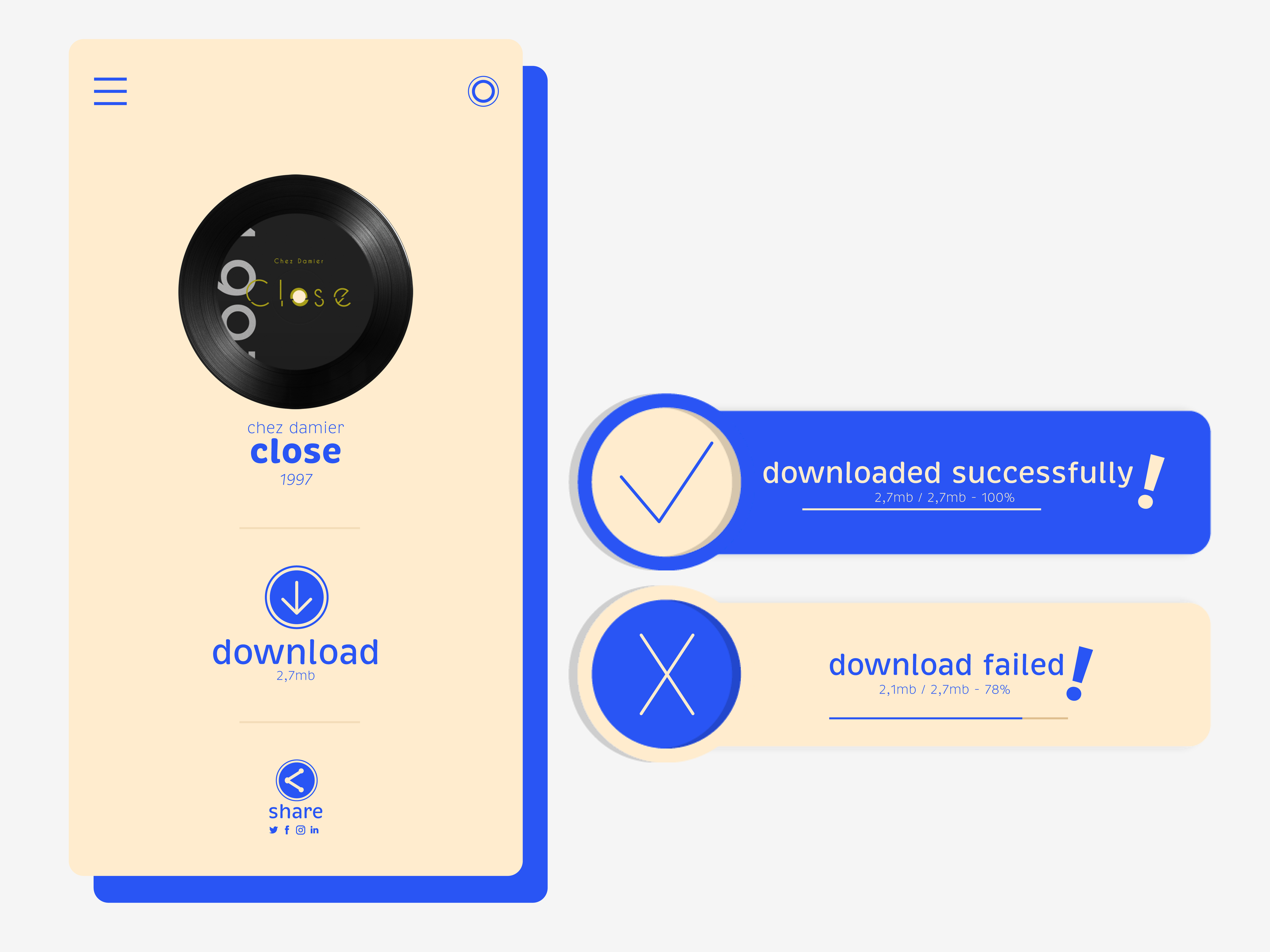 Example of #DailyUI [8] Pop Up