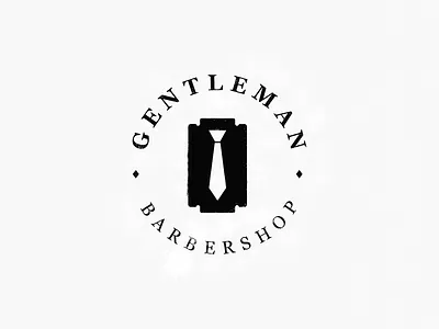 Gentleman / barber shop gentleman razor tie