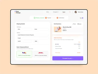Checkout page app branding design flat graphic design illustration ui userinterface ux website