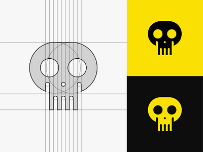 Daily challenge day 05 daily challenge design logo design logogram minimalism shape skull