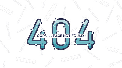 404 404 404 error page 404page adobe illustrator dribbleweeklywarmup illustration minimal oops pagenotfound vector