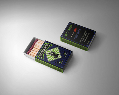 WIZARD Matchbox Design branding design flat illustration