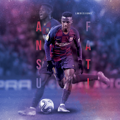 Ansu Fati - FC Barcelona ansu fati ansu fati edit barcelona barcelona typeface design fc barcelona fifa fifa 20 fifa 20 edit football football club football design football edit footballer illustration la liga lionel messi lionel messi edit photoshop wallpaper