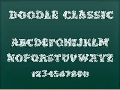 Doodle Classic - Sketch Font doodle font font type typedesign typeface typography