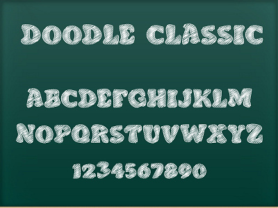 Doodle Classic - Sketch Font doodle font font type typedesign typeface typography