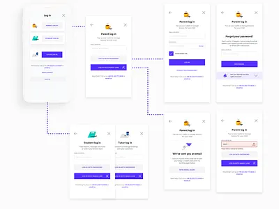 Log in mobile flows flow interaction login login flow mobile flow ui user experience user flow ux