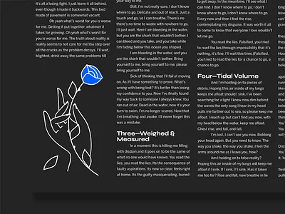 You've Been Found Wanting album art blue rose monoline music rose typography