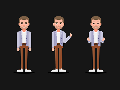 7 yaya.ru character character character design emotions flat illustration man minimal vector