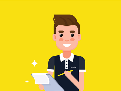 6 yaya.ru design flat illustration man minimal ui vector