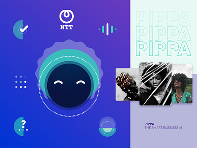 PIPPA a Smart business AI for NTT adobexd african artificialintelligence bot branding clean design graphicdesign identity identity design intelligence interface machinelearning ntt ui ux xd