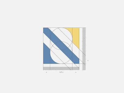 Nicolas Scheel | Personal Brand academy badge consulting education geometic golden ratio icon initials logo logo design management mark modern personal brand personal branding project simple training