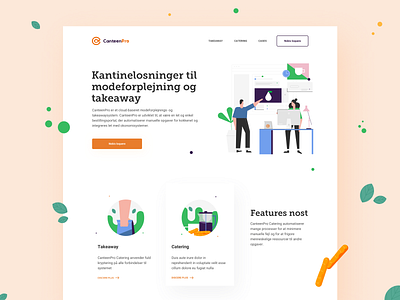 CanteenPro Website Design design hero banner illustration service typography ui uxui website