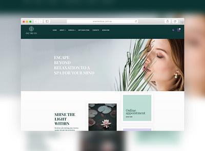 One Mind Spa | Website Design design meditation presentation website spa spa design sparkweb therapy ui ux web web design web design agency website website concept website design