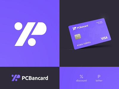 PC Bancard - Brand Identity Design bank app brand brand identity branding credit card design discount grid layout identity identity designer illustration lettermark logo logo design logomark logotype designer negative space p logo smart mark typography