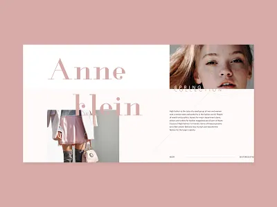 Anne Klein concept design fashion ui uidesign webdesign website website design