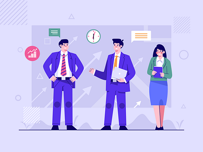 Startup Illustration animation flat illustration illustration mobile purple startup website