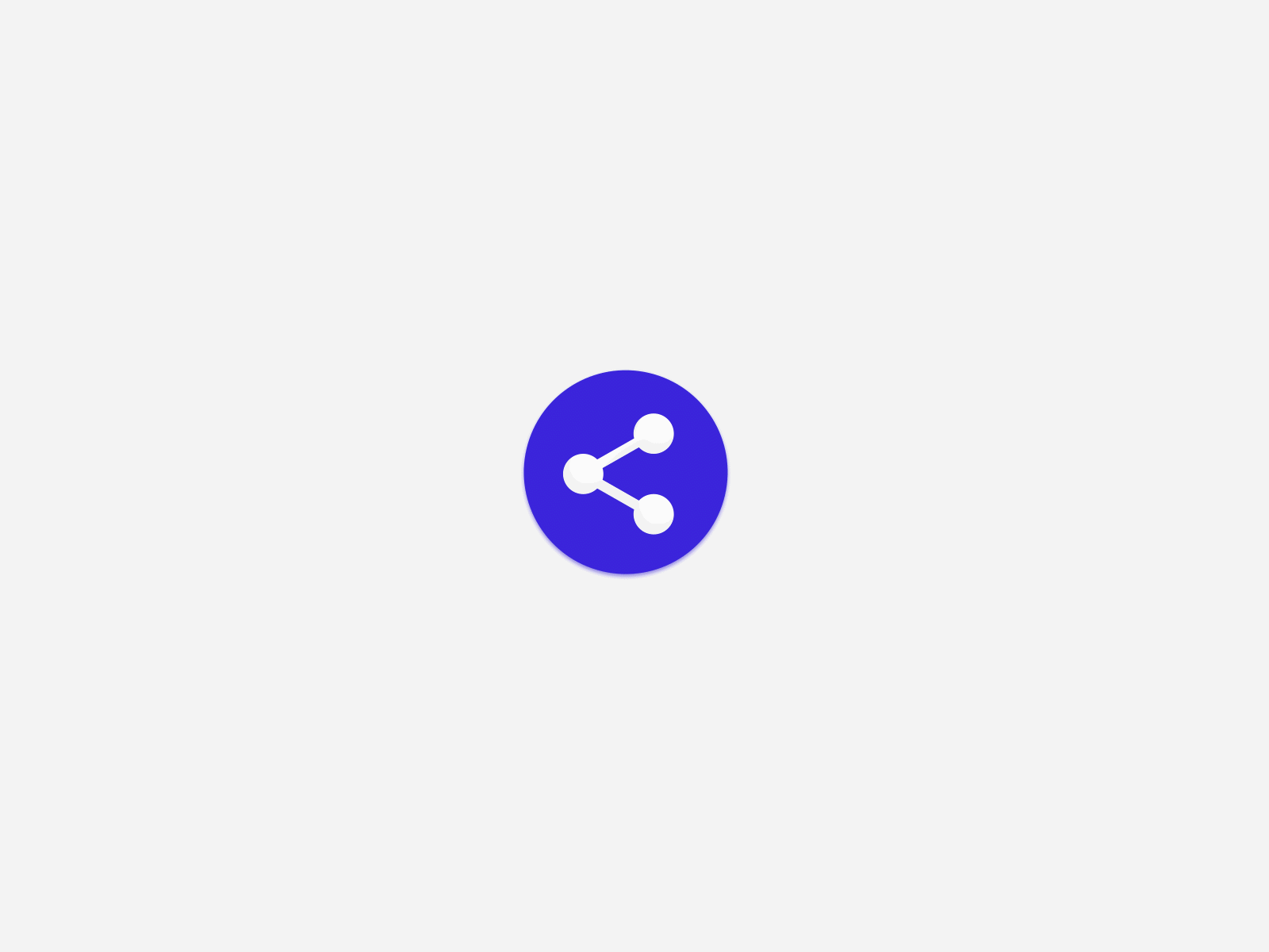 Daily UI 10 - Social Share - Mobile Share button animation app design flat icon minimal ui ux vector web