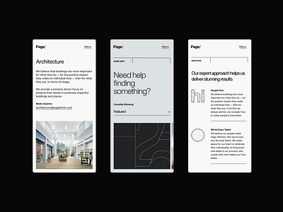 Page Mobile branding dark design handsome light mobile ui ux web
