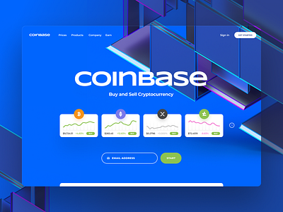 coinbase bitcoin blockchain branding coin crypto icon illustration landing page ui ux website xrp