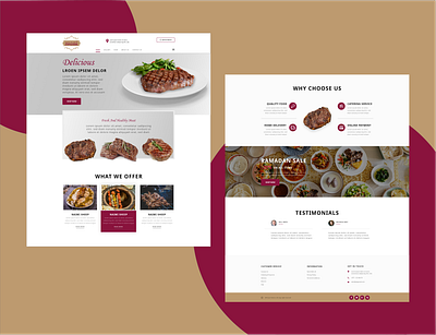 Restaurant Landing Page ui branding design responsive restaurant restaurant app ui ui design ux design vector web website website design