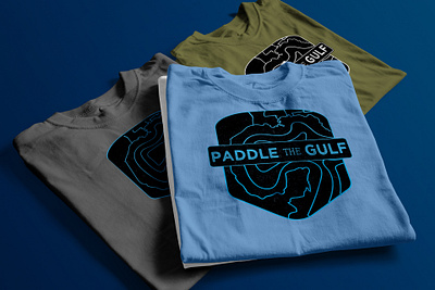 Paddle The Gulf Logos branding branding design collateral design illustration logo mockup