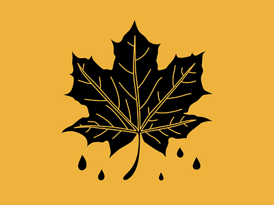 Jake Hill apparel apparel design autumn autumn gloom band merch clothing design drops fall gloom illustration jake hill leaf maple mapleleaf merch rain streetwear vector