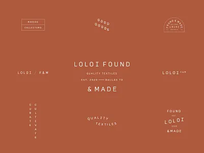 LF&M Logo badge branding deck design identity lockup logo typography