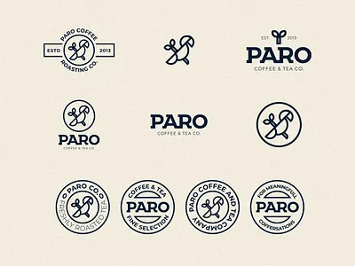 PARO Coffee & Tea | Logo lockups badges brand brand identity coffee icon lockups logo logo design logo mark logodesign logotype minimal minimalistic symbol wordmark
