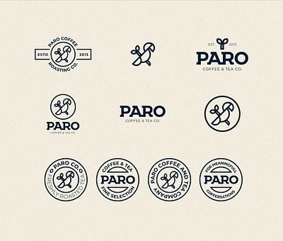 PARO Coffee & Tea | Logo lockups badges brand brand identity coffee icon lockups logo logo design logo mark logodesign logotype minimal minimalistic symbol wordmark