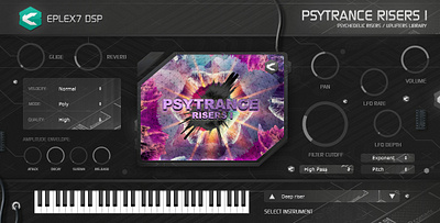 Psytrance Risers 1 plug-in instrument dark psy dark psytrance development dubstep knobs minimal music producer production programming psycore psytrance risers software sounds trance