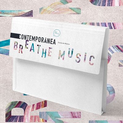 Visual Identity analu louise brasil colorful folder design graphic design music stationery visual identity