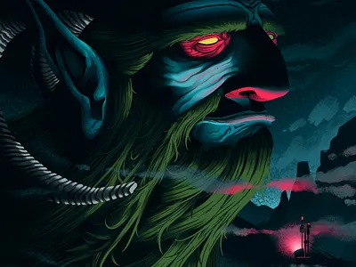 The Sea God album art digital illustration editorial illustration illustration narrative poster art