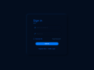 Login Form Monster UI login login design login form tron style login form