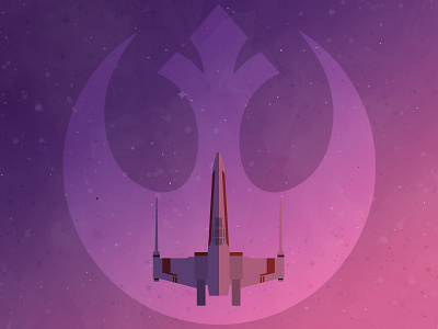 Star Wars Xwing illustraion illustrator photoshop