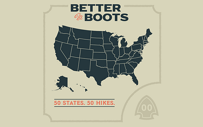 Better in Boots - Map america frame illustration illustrations illustrator map type typeface vector vintage