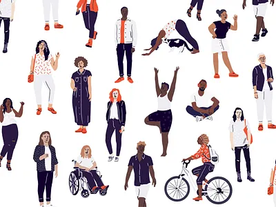 Eventbrite New Illustration System characterdesign eventbrite illustration illustrationsystem procreate