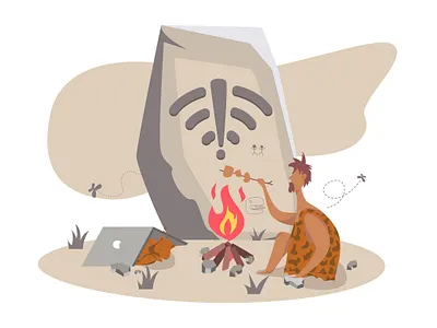 No Internet connection Vector Illustration app banner business concept empty states error states flat header illustration interface landing mobile pack page template ui web