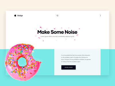 Noise_Banner branding clean design design flat style typography ui vector web website