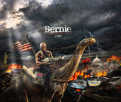 Bernie 2020 bernie sanders composite image photoshop