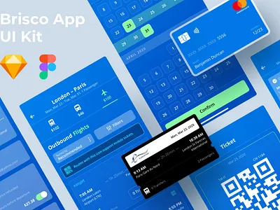 Brisco App app apple pay black blue calendar crypto cryptocurrency dashboard figma mastercard payment search search engine sketch travel